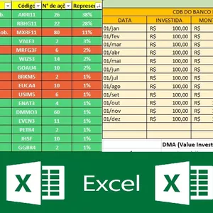 Imagem de capa para o Ebook Tabela de controle de investimentos
