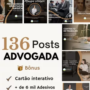 Imagem de capa para o Ebook Canva Pack Advogada 