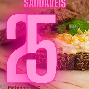 Imagem de capa para o Ebook 25 Receitas de Lanches Saudáveis para Gestantes