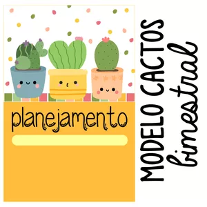 Imagem de capa para o Ebook PLANNER 2023 -  CACTOS / BIMESTRAL