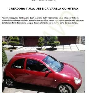 Imagen de portada para Ebook FORD KA, PIEZAS SINTOMAS Y FALLAS