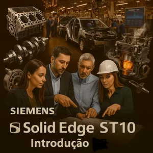 Imagem de capa para o Curso online Introdução ao Siemens Solid Edge ST10 Synchronous