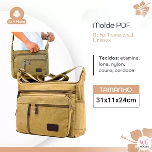 Imagem de capa para o Ebook MOLDE BOLSA TRANSVERSAL