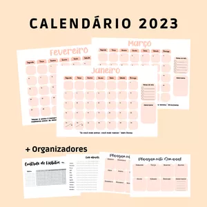 Imagem de capa para o Ebook Calendário 2023 em PDF