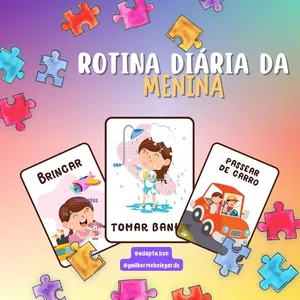 Imagem de capa para o Ebook Rotina Diária da Menina