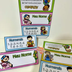 Imagem de capa para o Ebook Crachá de Mesa tema fazendinha