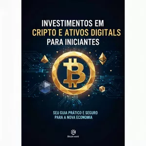 Imagem de capa para o Ebook Investimentos em Cripto e Ativos Digitais para Iniciantes