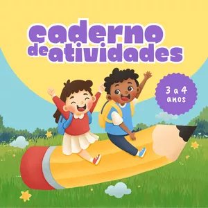 Imagem de capa para o Ebook Caderno de atividades - 3 a 4 anos