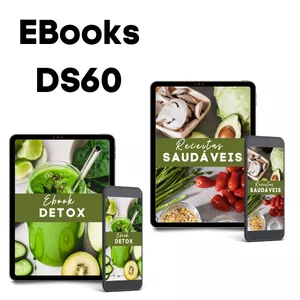 Imagem de capa para o Ebook E-Book de Receitas Saudáveis - DS60