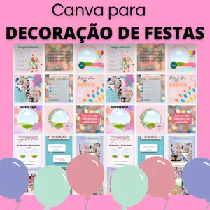 Imagem de capa para o Ebook Pack DECORAÇÃO FESTAS
