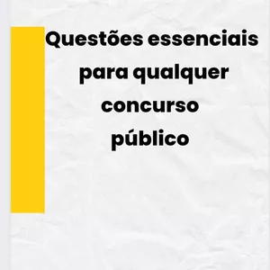Imagem de capa para o Ebook Questões essenciais para qualquer concurso público 