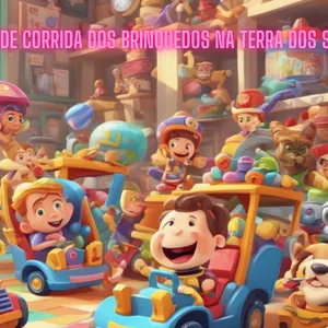 Imagem de capa para o Ebook A Grande Corrida dos Brinquedos na Terra dos Sonhos
