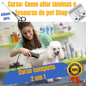 Como amolar laminas e tesoura de pet Shop 