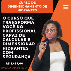 Imagem de capa para o Curso online Dimensionamento de Hidrantes