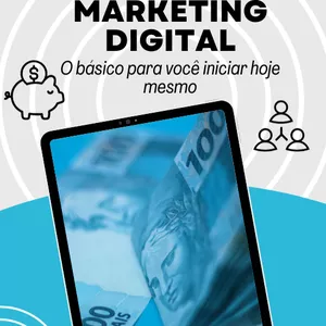 Imagem de capa para o Ebook Marketing Digital Descomplicado: Um Guia para Iniciantes