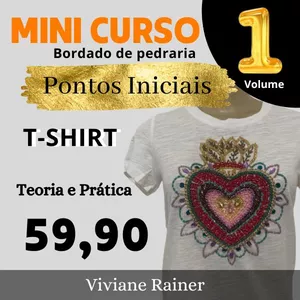 Imagem de capa para o Curso online Mini Curso de Bordado - Volume 1