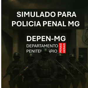 Imagem de capa para o Ebook SIMULADO POLICIA PENAL DE MINAS GERAIS PPMG