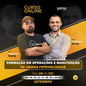 Imagem do curso Formação em Operação e Manutenção de Usinas Fotovoltaicas