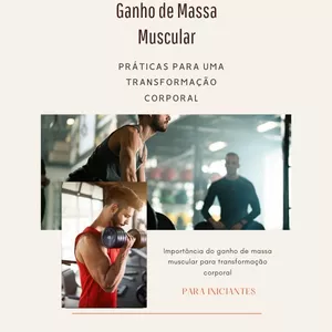 Imagem de capa para o Ebook Ganho de Massa Muscular Iniciantes 