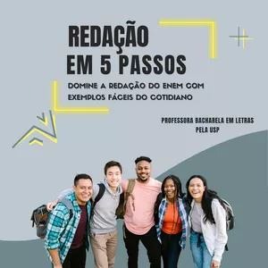 Imagem de Redação em 5 passos criado por Fernanda Brito na hotmart