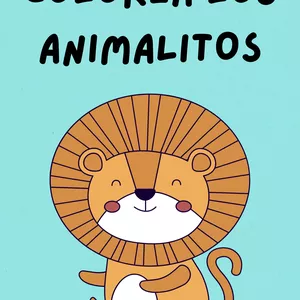 Imagen de portada para Ebook LIBRO PARA COLOREAR Y APRENDER ANIMALES🩵