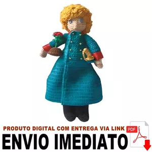 Imagem de capa para o Ebook Receita em PDF - Pequeno Príncipe Crochê Amigurumi