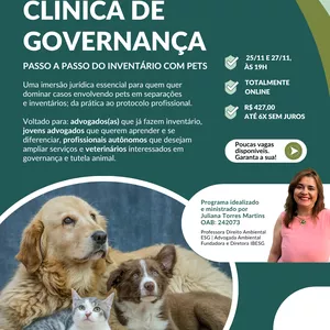 Imagem do curso Clínica de Governança - Inventário com Pets