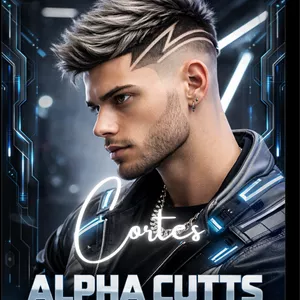 Imagem de capa para o Ebook Corte de Cabelo Masculino - ALPHA CUTS