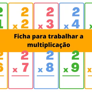 Imagem principal do produto CARDs OU FICHAS DE MULTIPLICAÇÃO