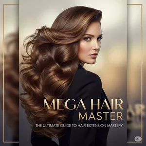 Imagem de capa para o Ebook Mega Hair Master: Domine as Técnicas e Seja um Profissional de Sucesso