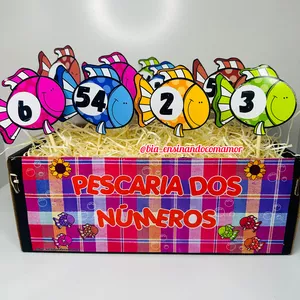 Imagem de capa para o Ebook Pescaria dos Números 🎣💚