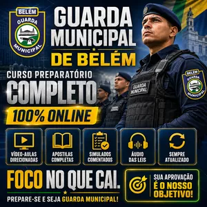 Imagem do curso Curso Preparatório GMB: Guarda Municipal de Belém.