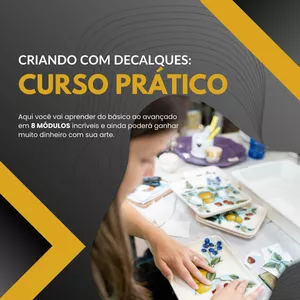 Imagem do curso Criando com Decalques: Curso Prático