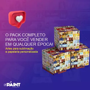 Imagem de capa para o Curso online MEGA PACK DE ARTES SUBLIMAÇÃO E PAPELARIA PERSONALIZADA