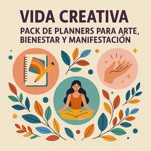 Imagen de portada para Ebook Vida Creativa: Pack de Planners para Arte, Bienestar y Manifestación 2025
