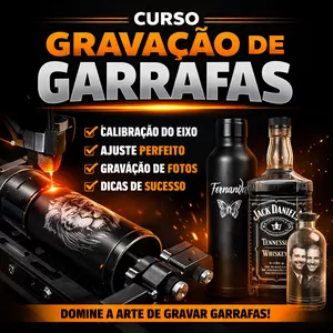 CURSO DE GRAVAÇÃO A LASER DE DIODO - MÓDULO DE GARRAFAS