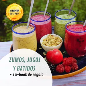 Imagen de portada para Ebook Zumos, jugos y batidos + 5 E-book de regalo 