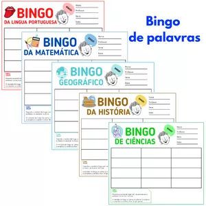 Imagem de capa para o Ebook Cartelas de Bingos didáticos 