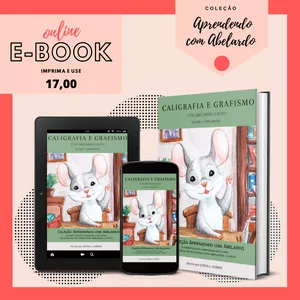 Imagem de capa para o Ebook Caligrafia e Grafismo com Abelardo, o rato - volume I