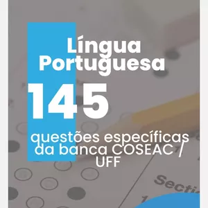 Imagem de capa para o Ebook E-book  - COSEAC/UFF 145 questões 