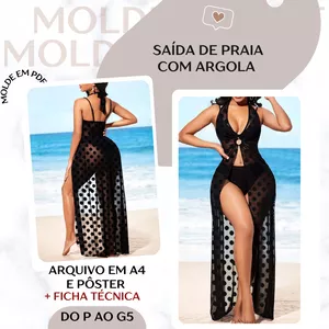 Imagem de capa para o Ebook Saída de Praia com Argola - Molde em PDF