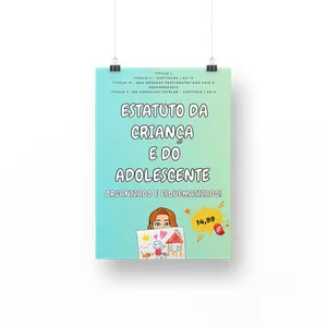 Imagem de capa para o Ebook Estatuto da Criança e do Adolescente organizado e esquematizado