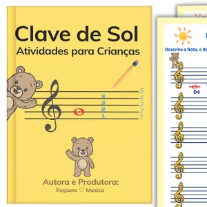 Imagem de capa para o Ebook Clave de Sol - Atividades para criancas