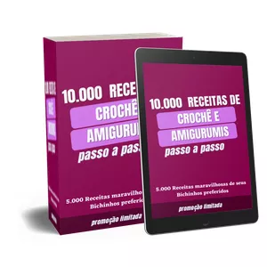 Imagem de capa para o Ebook 10.000 Receitas de Crochê e Amigurumis