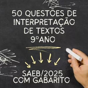 Imagem de capa para o Ebook PREPARATÓRIO SAEB 2025 - LÍNGUA PORTUGUESA