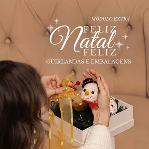 Imagem de capa para o Curso online Mini Curso Guirlanda Feliz e Embalagens