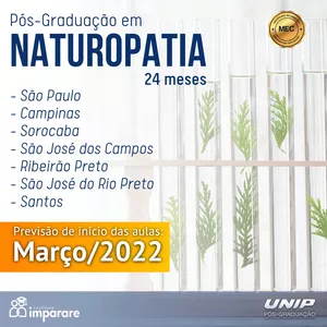 Imagem de capa para o Curso online Pós-Graduação Naturopatia (Sábado)