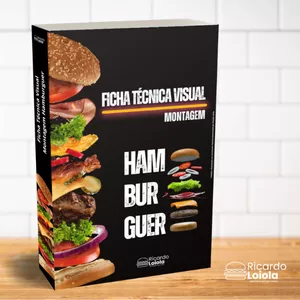 Imagem de capa para o Ebook Ficha Técnica Visual Montagem de Hambúrguer