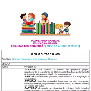Imagem principal do produto PLANEJAMENTO ANUAL EDUCAÇÃO INFANTIL 