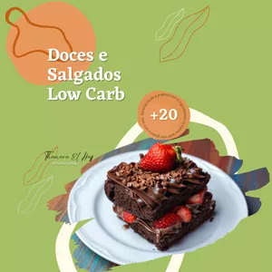 Imagem de capa para o Curso online Doces e Salgados Low Carb